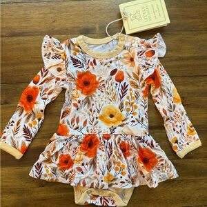 NWT Bamboo Floral Twirl Dress Baby Girl